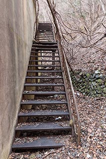 Stairs to roof of Mitosanguchi Station