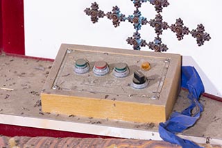 Rotating Bed Control Panel in Abandoned Love Hotel Don Quixote