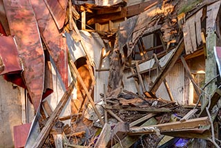 Abandoned Love Hotel Don Quixote Collapsing Cottage