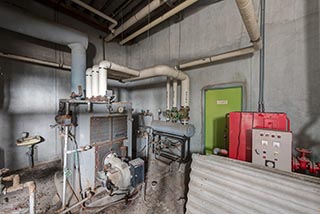 Abandoned Municipal Building Boiler Room