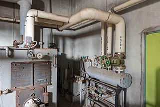 Abandoned Municipal Building Boiler Room