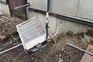 Air Conditioner behind Abandoned Nametara Onsen