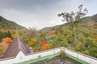 View From Roof of Abandoned Oirasekeiryu Onsen Hotel