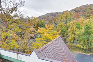 View From Roof of Abandoned Oirasekeiryu Onsen Hotel