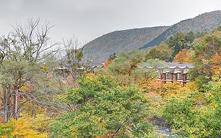 View From Roof of Abandoned Oirasekeiryu Onsen Hotel