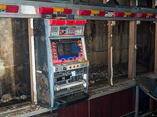 Abandoned machine in Pachinko Garden