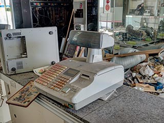 Cash register in Pachinko Garden