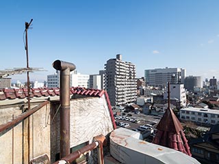 View from roof of Queen Château Soapland