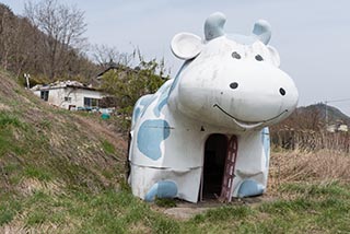 Abandoned Cow Shaped Building