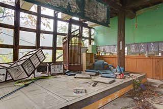 Abandoned Japanese Restaurant Interior