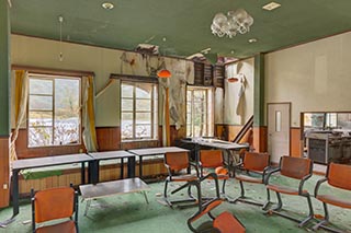 Abandoned Roadside Restaurant Interior