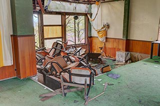 Abandoned Roadside Restaurant Interior