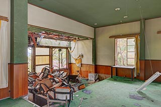 Abandoned Roadside Restaurant Interior