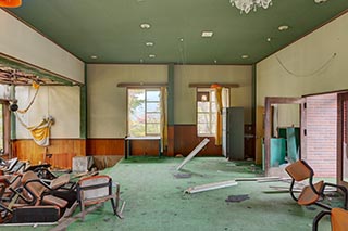 Abandoned Roadside Restaurant Interior