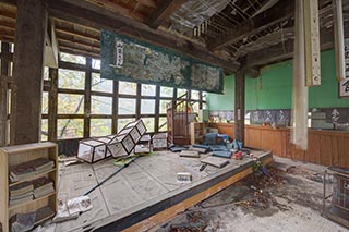 Abandoned Japanese Restaurant Interior