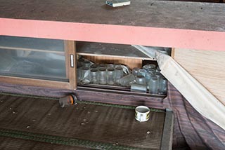 Abandoned Seafood Restaurant Kitchen