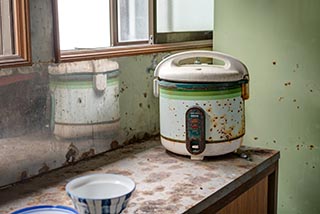 Abandoned Seafood Restaurant Kitchen