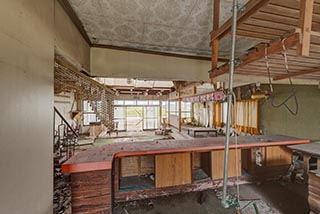 Abandoned Seafood Restaurant Kitchen