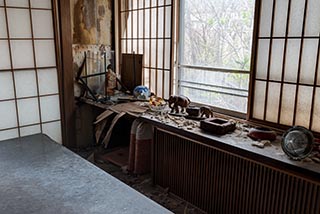 Abandoned Japanese House Living Room