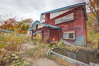 Abandoned Shin-Hato no Yu Onsen, Akita Prefecture, Japan