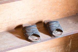 Abandoned Shin-Hato no Yu Onsen Guest Slippers