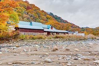 Abandoned Shin-Hato no Yu Onsen, Akita Prefecture, Japan