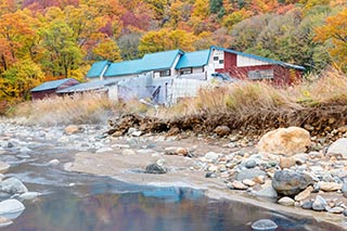 Abandoned Shin-Hato no Yu Onsen, Akita Prefecture, Japan