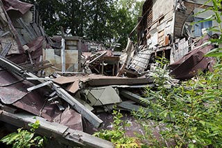 Collapsing Building at Abandoned Shiokari Onsen