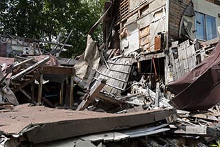 Collapsing Building at Abandoned Shiokari Onsen