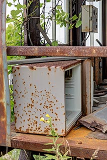 Abandoned Stone Crushing Plant Control Shed