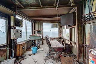 Abandoned Stone Crushing Plant Control Shed