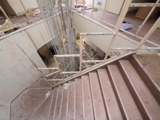 Abandoned Sun Park Hotel Main Stairs