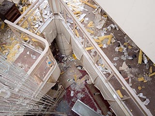 Abandoned Sun Park Hotel Main Stairs