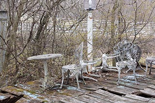 Collapsing Terrace of Abandoned Sun Park Hotel