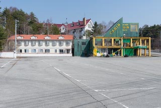 Abandoned Shops and Sun Park Hotel