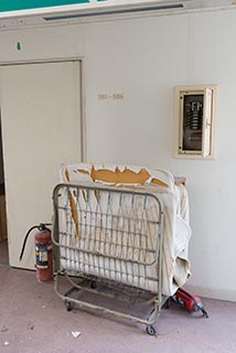 Folding Bed in Abandoned Sun Park Hotel