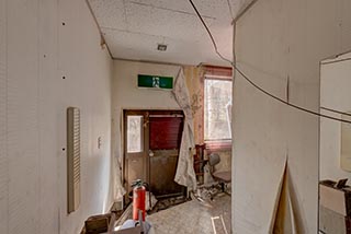 Abandoned Sun Park Hotel Staff Room