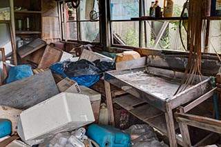 Junk in Store Room of Abandoned Minshuku