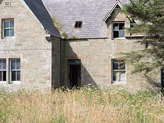 abandoned stone house in Scotland