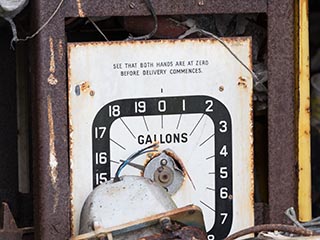 old petrol pump