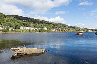 Wrecked Boat in Bowling Harbour, Scotland