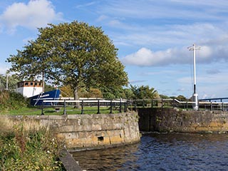 Entrance to Forth and Clyde Canal, Scotland