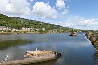 Wrecked Boat in Bowling Harbour, Scotland