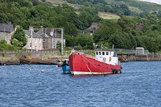 Fishing Boat in Bowling Harbour, Scotland