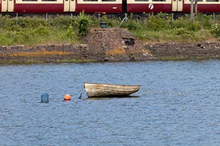 Small Boat in Bowling Harbour, Scotland