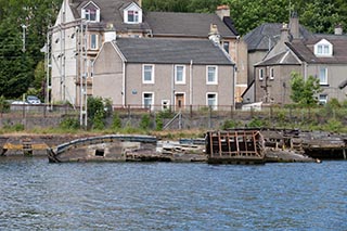 Abandoned Boat in Bowling Harbour, Scotland