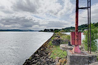 Breakwater and Sunken Coaster, Bowling, Scotland