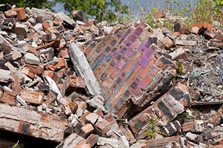 Demolished Building, Bowling, Scotland