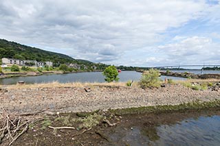 Breakwater at Bowling Harbour, Scotland