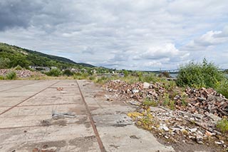 Demolished Building, Bowling, Scotland